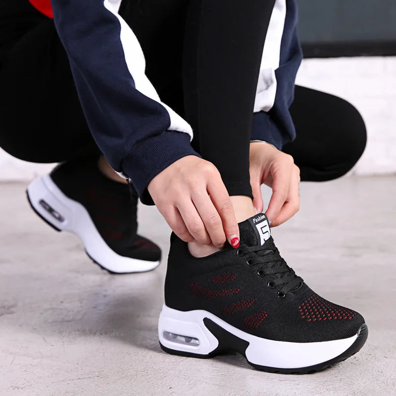 Women's Platform Mesh Breathable Sneakers