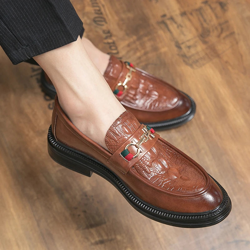 Men’s Italian Style Luxury Leather Loafer Shoes