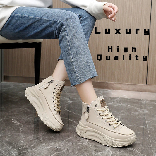 Women’s Luxury High-Top Platform Sneakers