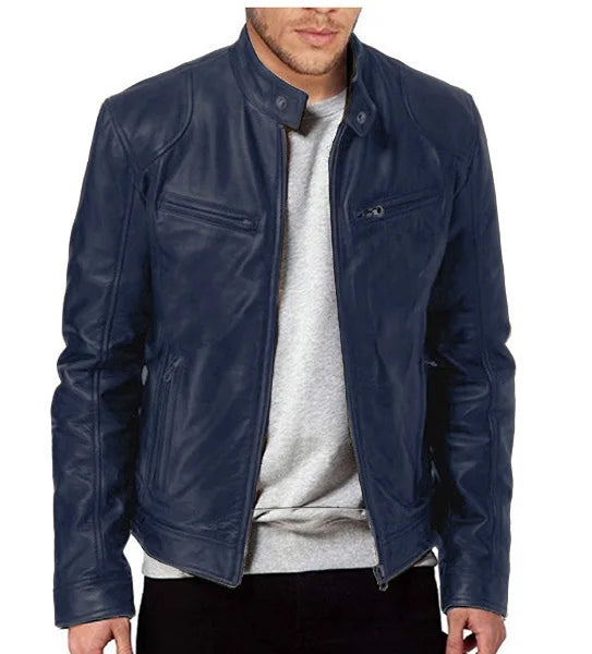 Dashing Windproof Biker Jacket for Men