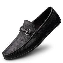 Men’s Black Leather Loafer Shoes