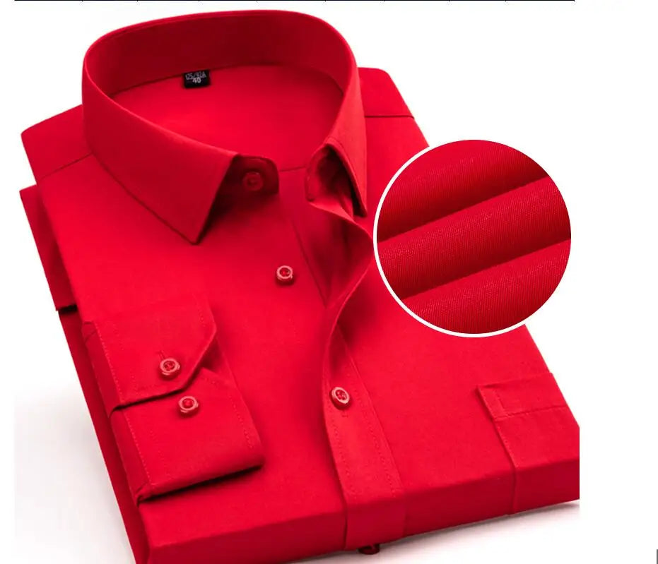 Men’s Solid Color Long Sleeve Shirt