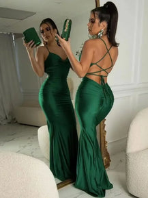 Women’s Elegant Backless Bodycon Dresss