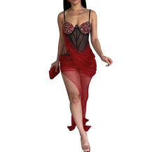Women's Solid Color Spaghetti Strap Party Dress