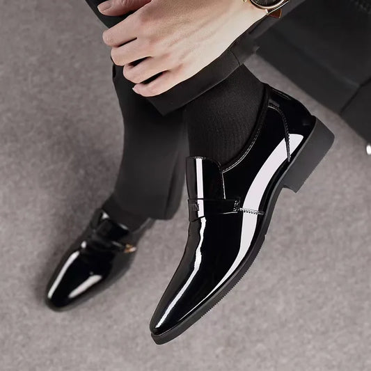 Men’s Korean Edition Pointed Toe Dress Shoes