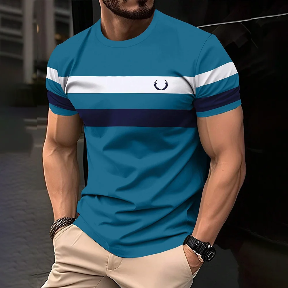 Men’s  Short Sleeve Striped T-Shirt