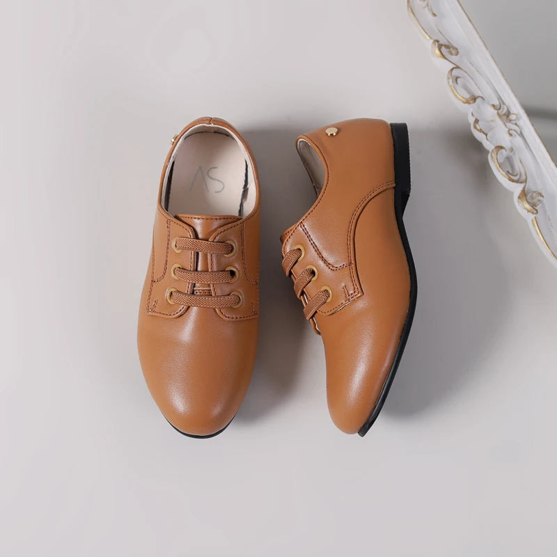 Kids’ Soft Slip-On Leather Shoes