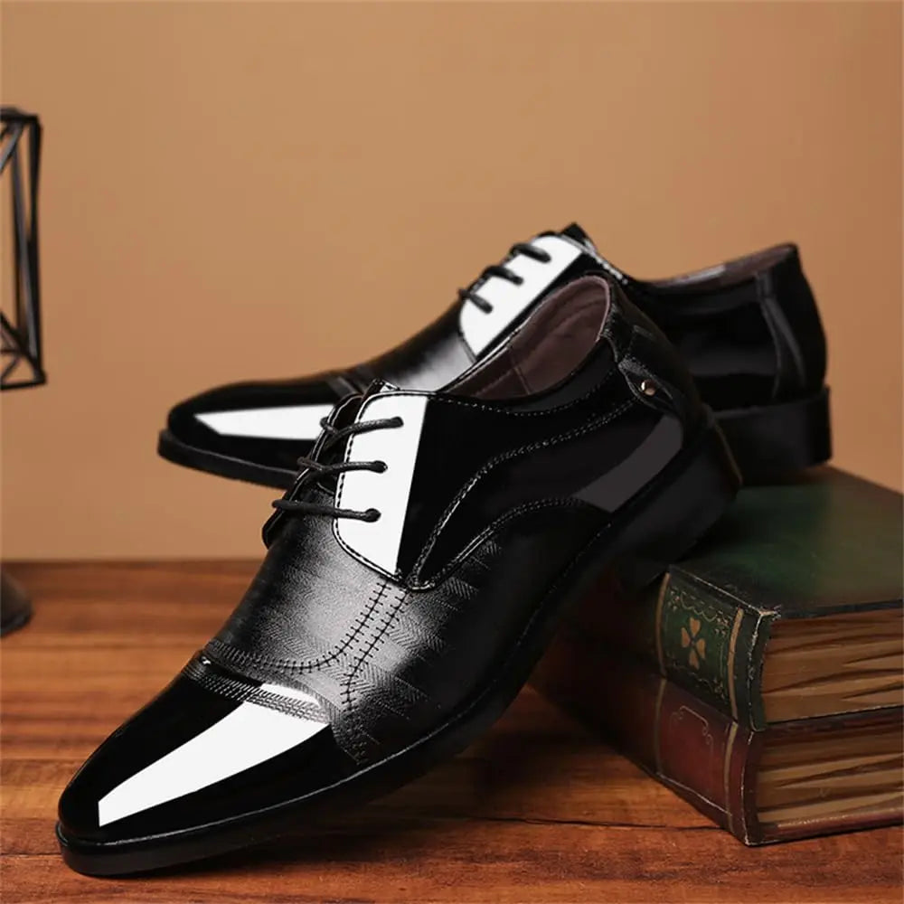 Men’s Polished Leather Oxford Shoes
