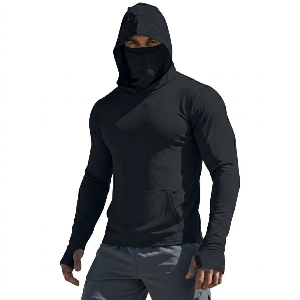 UPF50+ Performance T-Shirt Man Long Sleeve Summer Hoodie Casual Sun Running Quick Dry Sunscreen Fishing Ice Silk Pullover Shirt