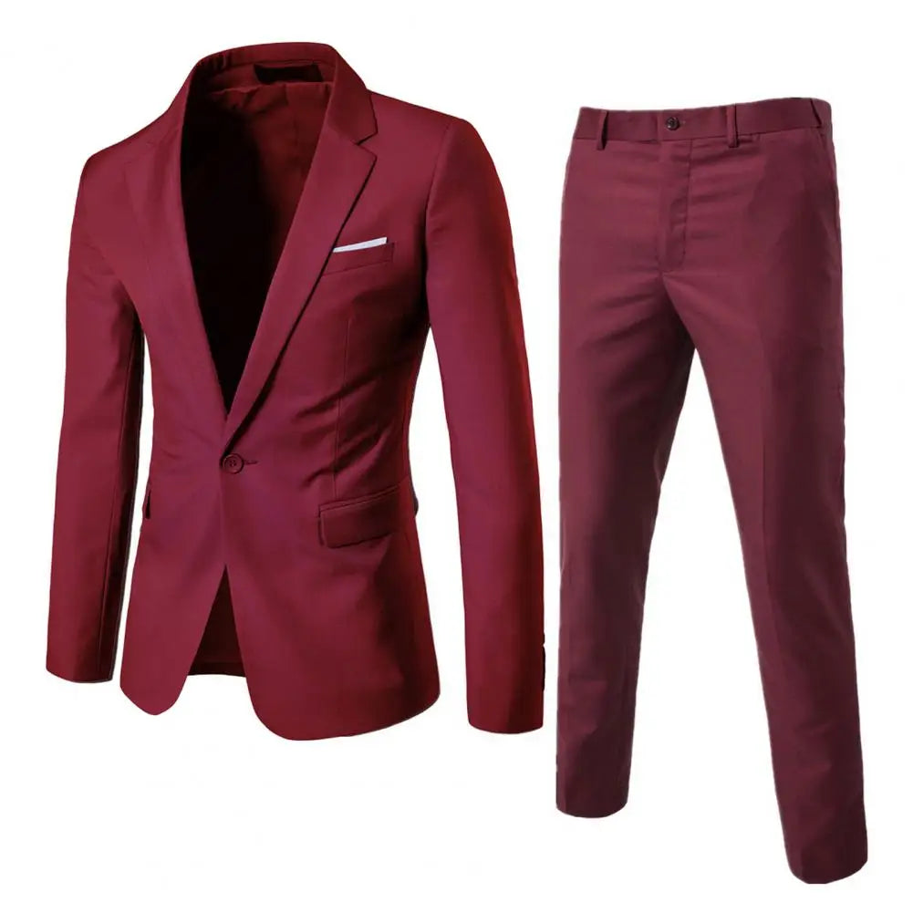 Elegant Men’s 2-Piece Blazer Suit