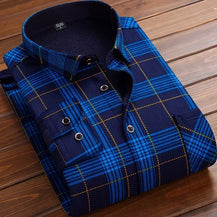 Men’s Warm Plaid Flannel Shirt