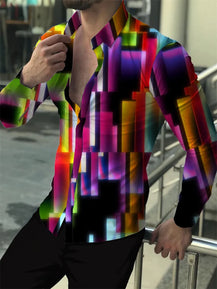 Premium 3D Print Slim Shirt for Men