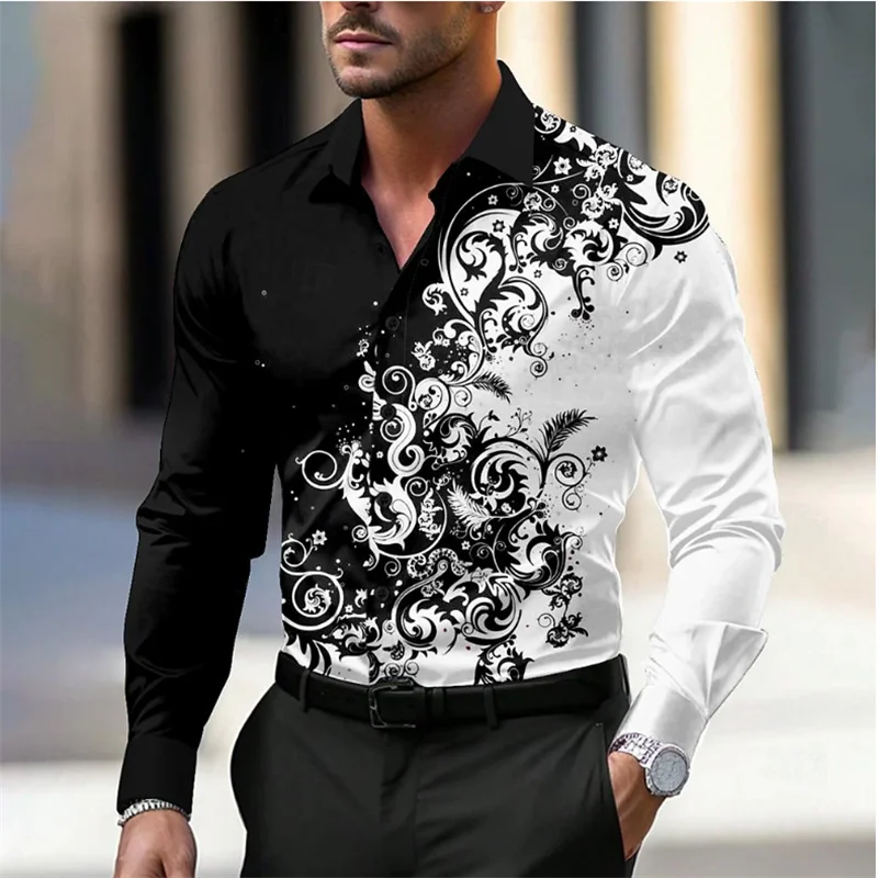 Men’s Floral Style Soft Shirt