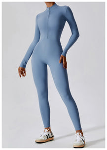 Women’s Luxury Zipper Sports Jumpsuit