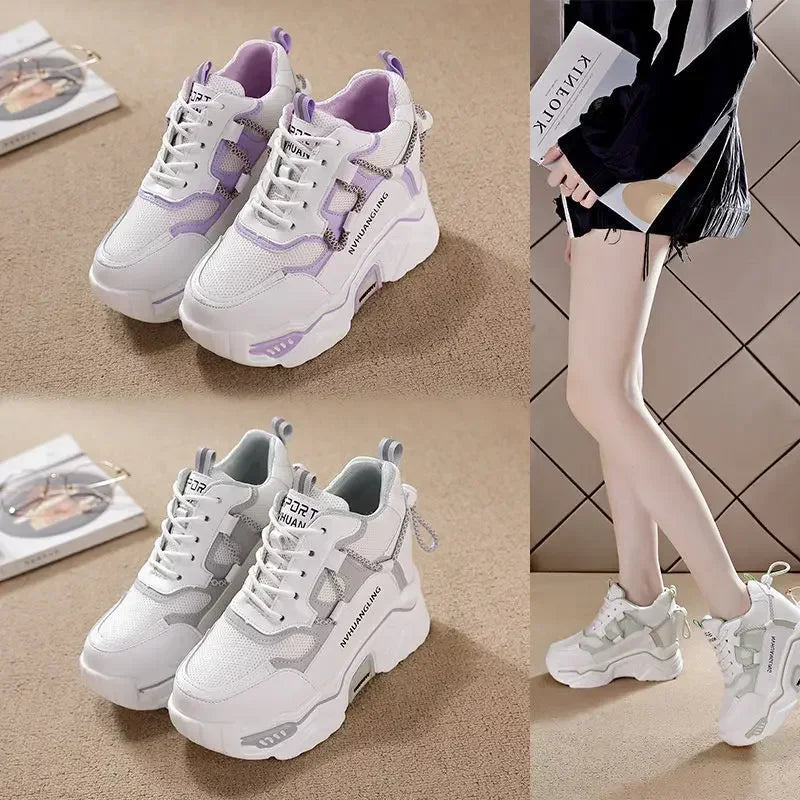 Mesh Breathable Wedge Sneakers for Women