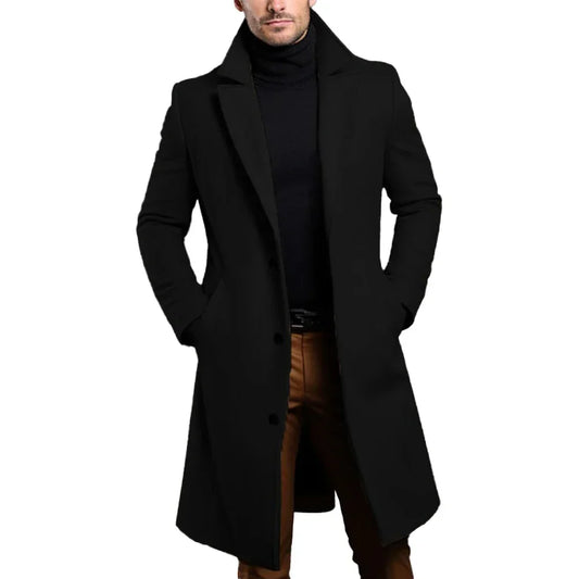 Black Trench Coat For Men