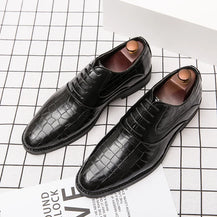 Men’s Italian Style Blue Leather Loafers