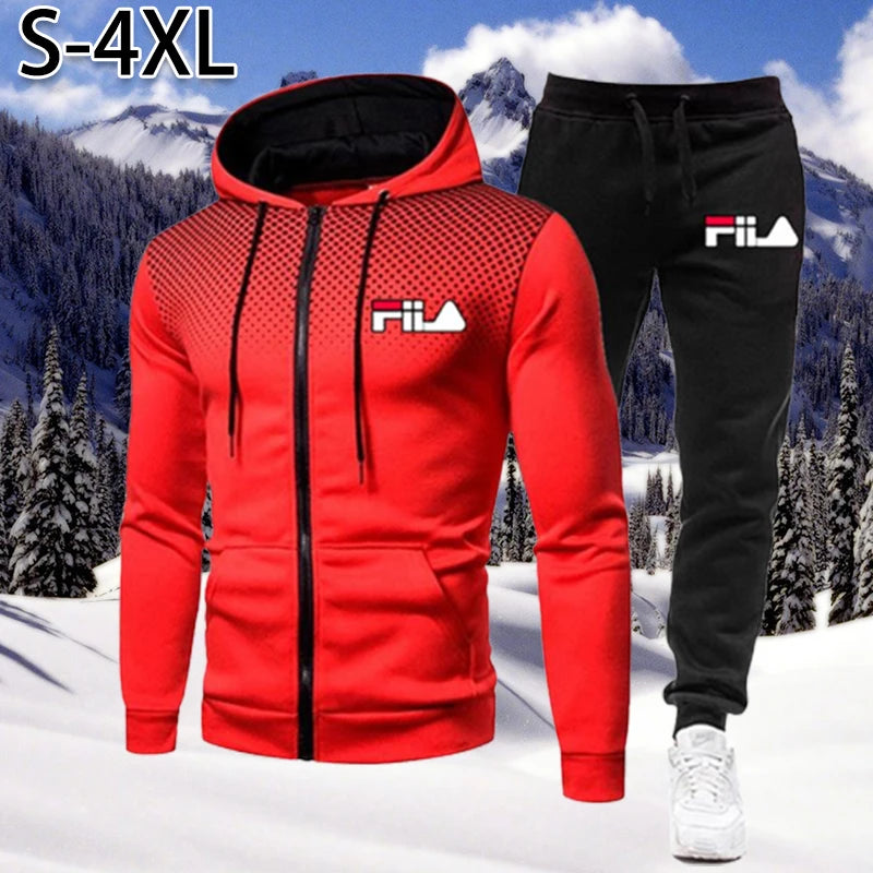 Fashion Men's Sets Hoodies+Pants Autumn Sport Suits / Sportswear