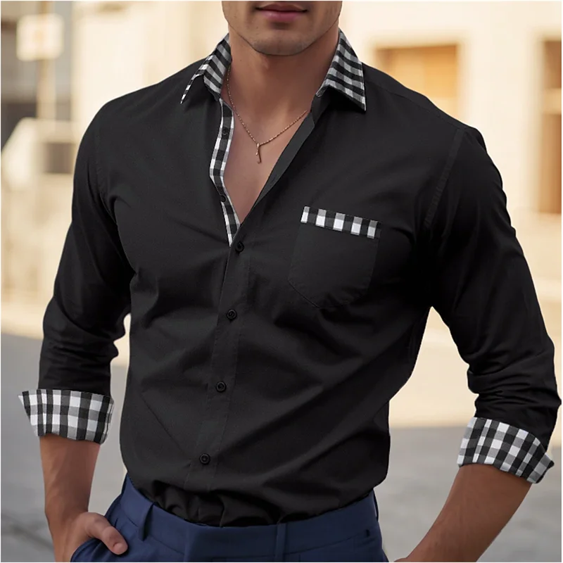 Men’s Modern Business Shirt for Office & Socials