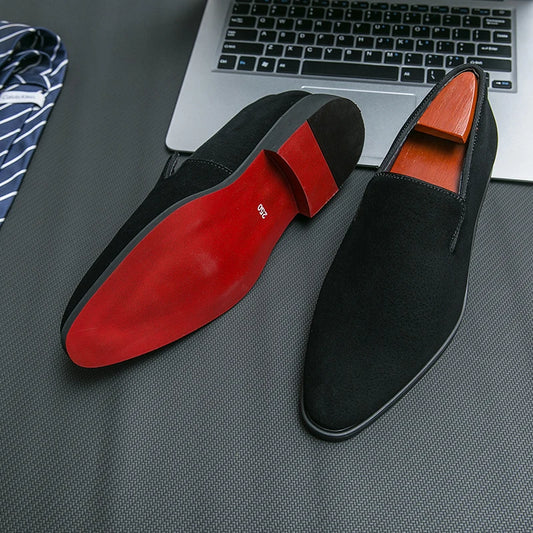 Men’s Italian Style Brown Leather Loafers