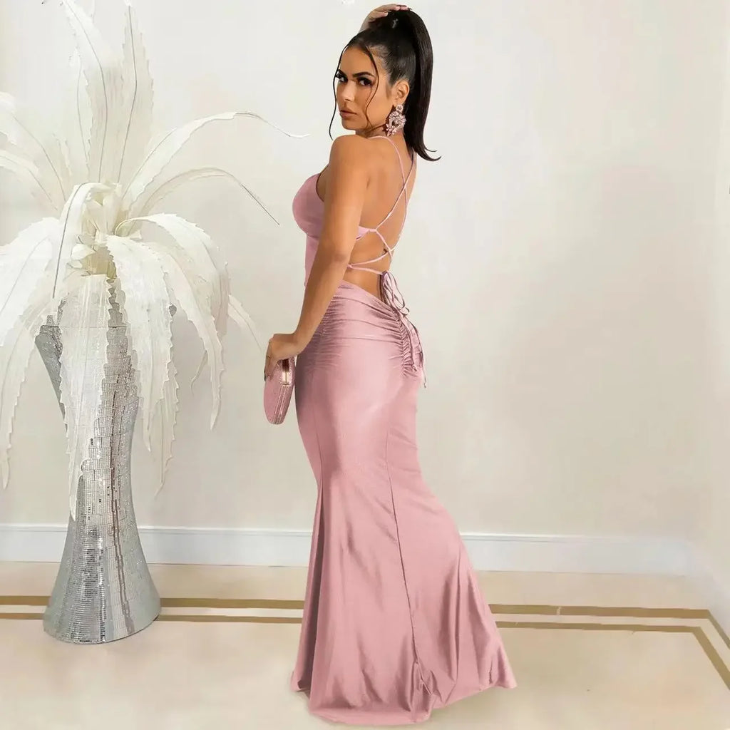 Women’s Elegant Backless Bodycon Dresss