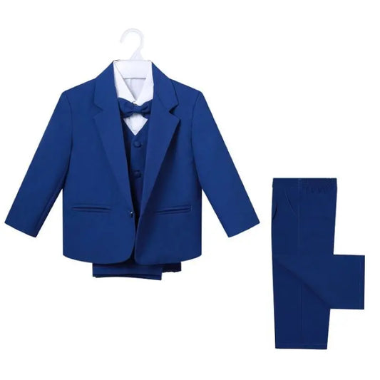 Hot~Little Boy Formal Suit/Baby Boy Clothes/Gentleman Bowtie Baby Boys 5-piece Suit Set 3187