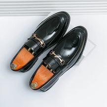 Men’s Handmade Brown Leather  Derby Loafers