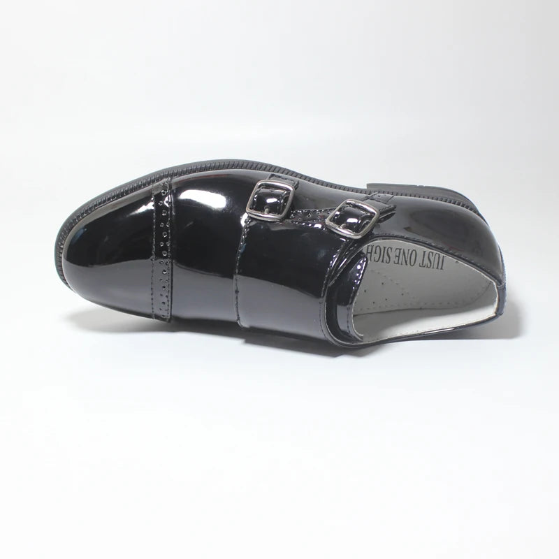 Kids’ Double Buckle Formal School Shoes