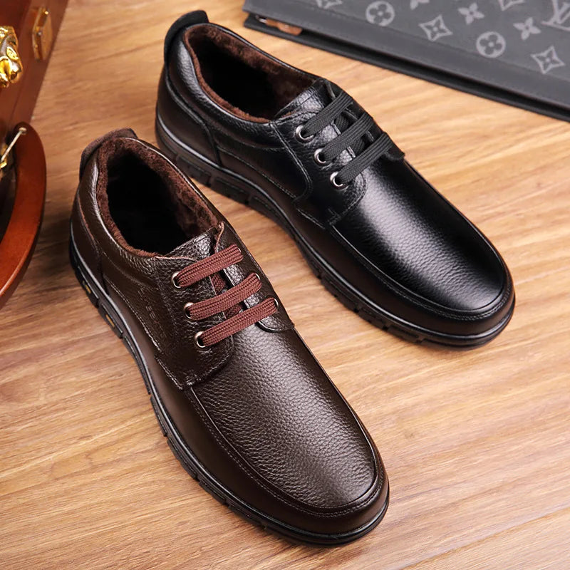 Men’s Warm and Comfortable Leather Shoes