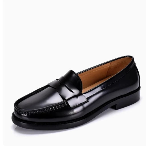 Men’s Glossy Leather Loafer Shoes
