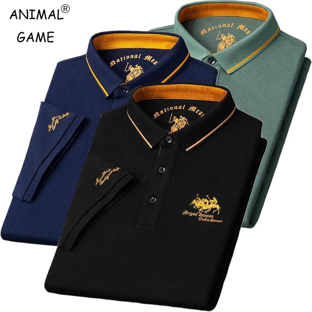 Men’s Luxury Embroidered Polo T Shirt