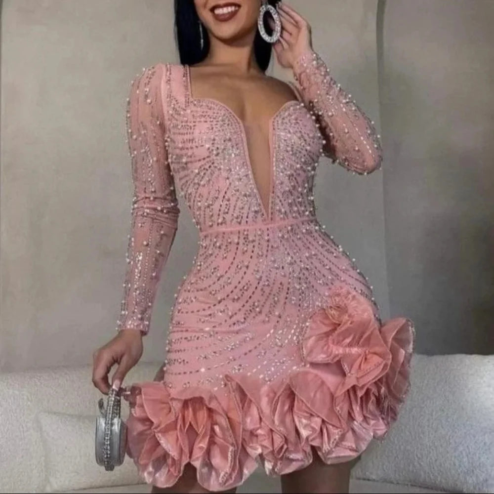Women's Glittering Diamond Party Dress