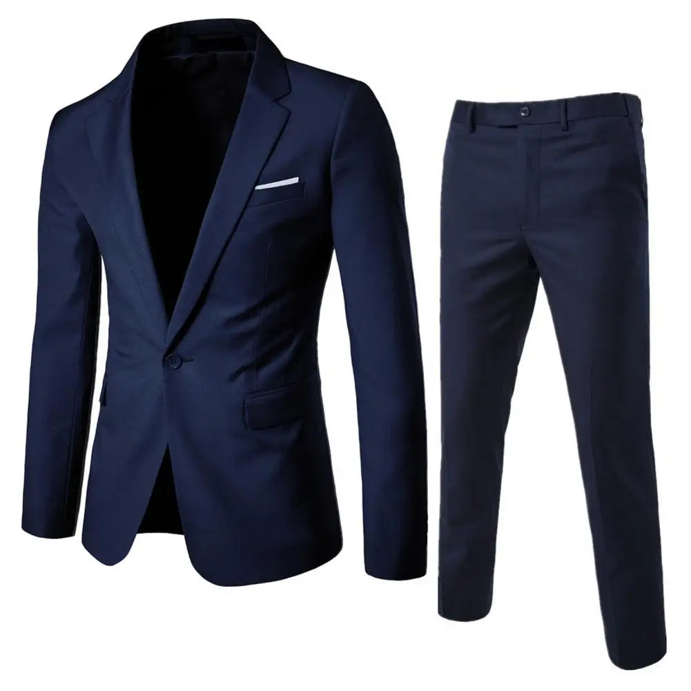 Elegant Men’s 2-Piece Blazer Suit