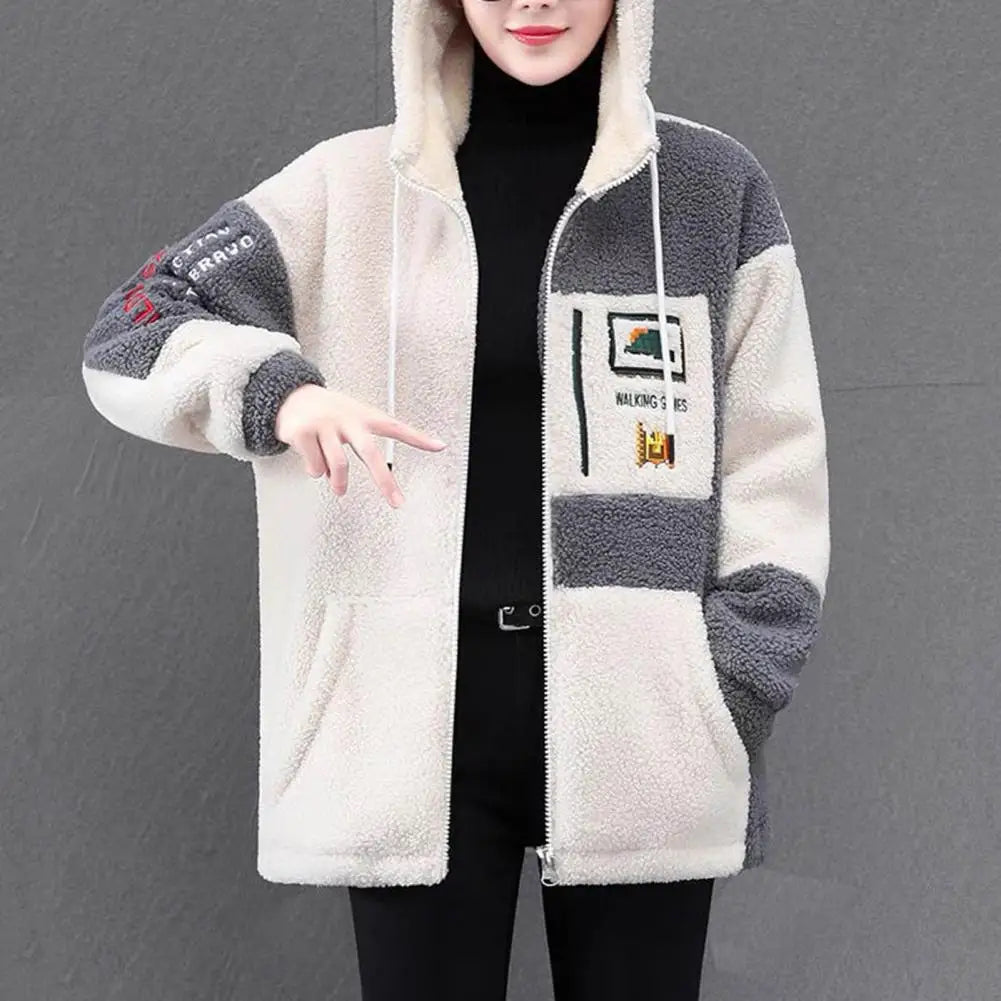 Women’s Winter Hooded Plush Jacket