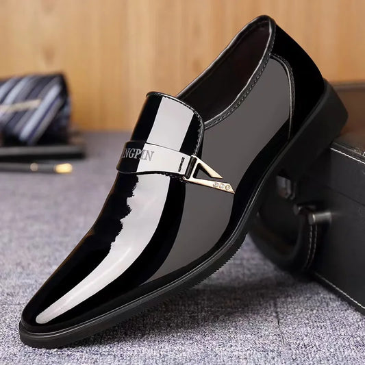 Men’s Korean Edition Pointed Toe Dress Shoes