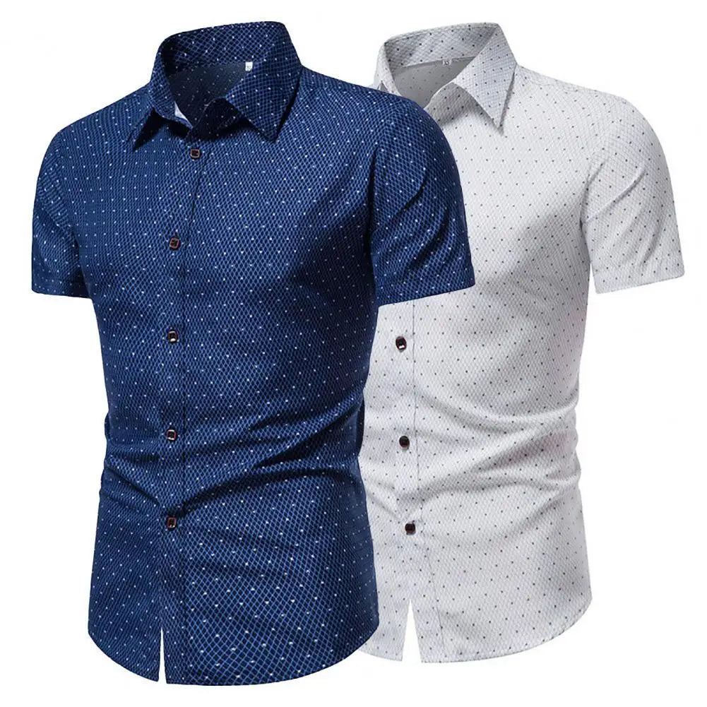 Men’s Unique Formal Dot Print Shirt