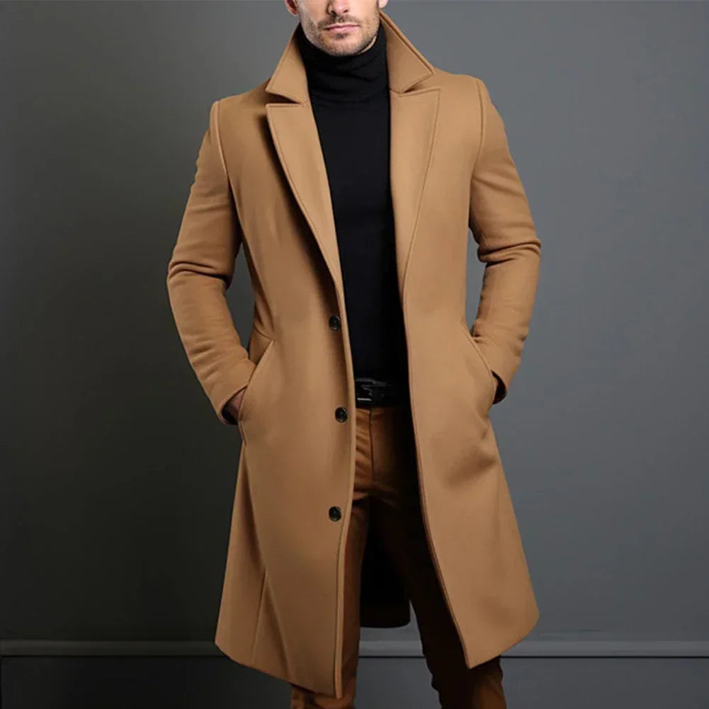 Black Trench Coat For Men
