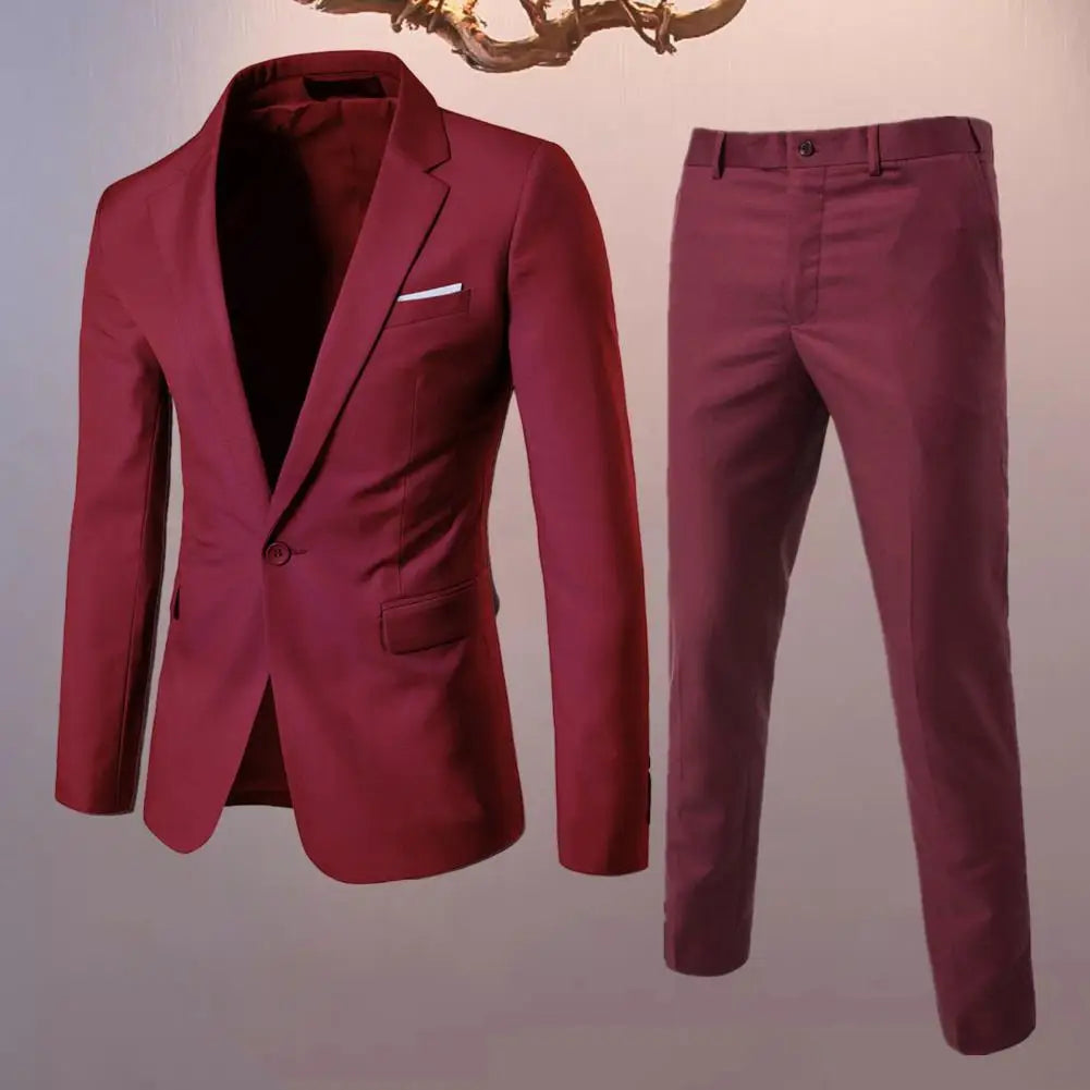 Elegant Men’s 2-Piece Blazer Suit