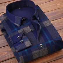 Men’s Warm Plaid Flannel Shirt