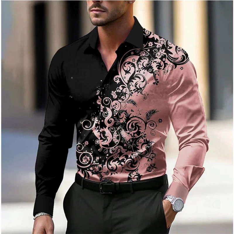 Men’s Floral Style Soft Shirt