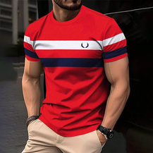 Men’s  Short Sleeve Striped T-Shirt