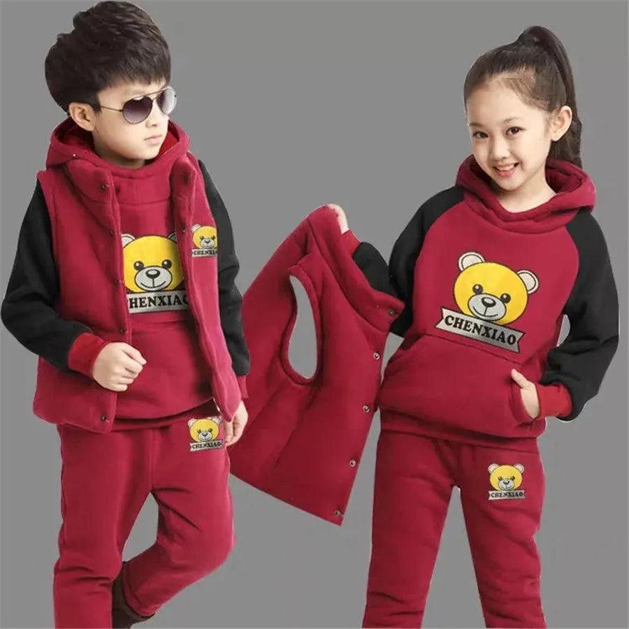 Stylish Thickened Winter Suit for Boys