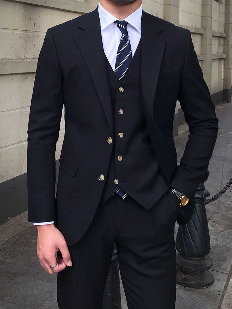 Men’s Slim Fit Three Piece Casual Suit