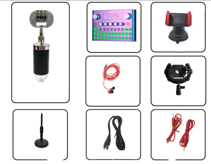 F007 Plus Live Broadcast Microphone Kit