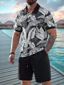 Men’s Trendy 3D Print Two-Piece Set