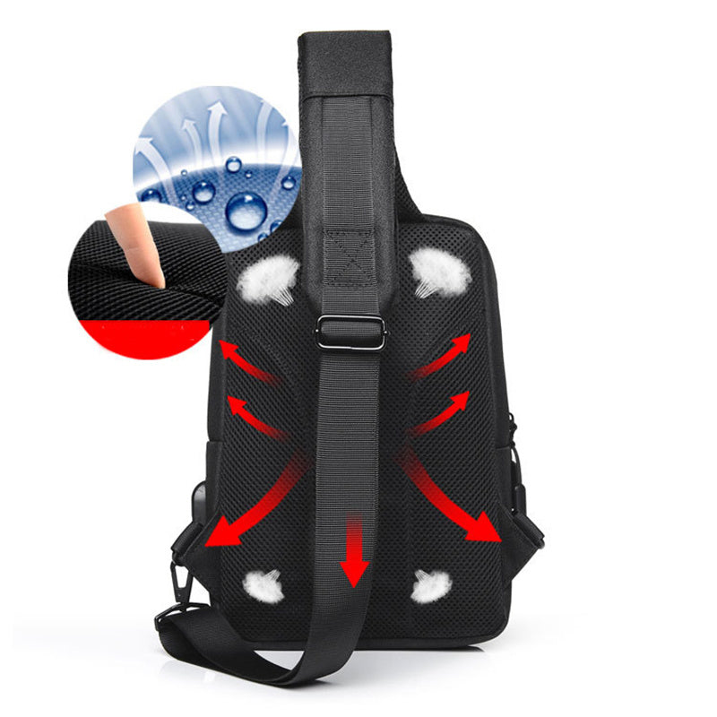 Men's Large Capacity Sling Backpack