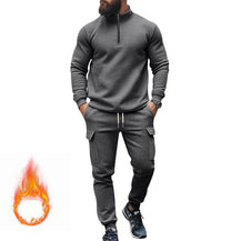 Men’s American Style Fleece-Lined Zipper Jacket