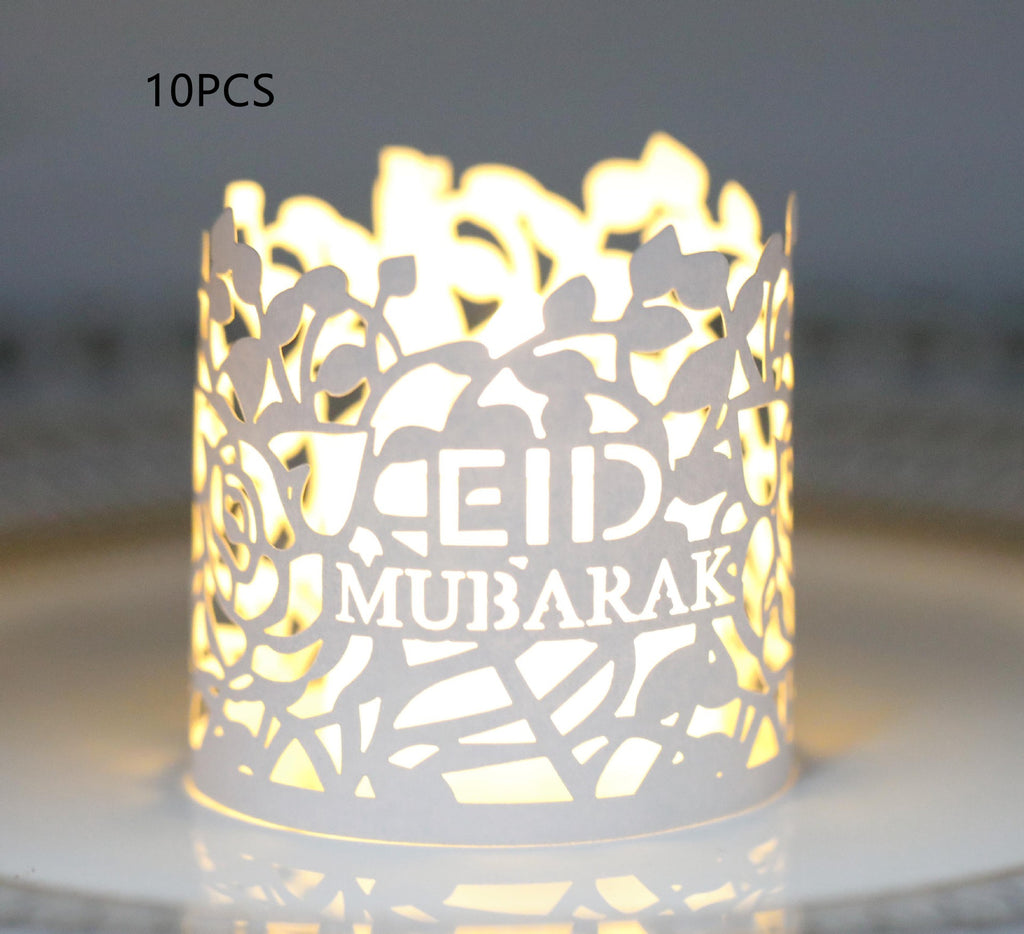 Ramadan Electronic Laser Cutout Candle Shades