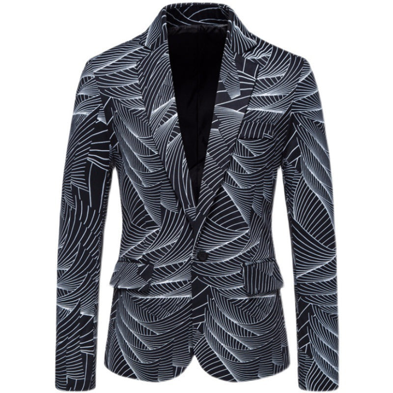Modern & Stylish One Button Printed Suit for Men
