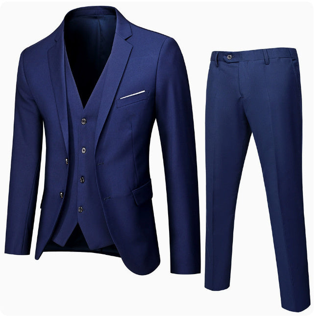 Men’s Cotton Blend Business Suit